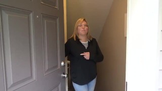 Sexy wife sucks and fucks handyman
