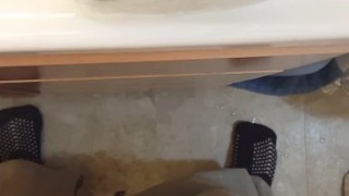 Shaving While You Stare At My Soft Cock