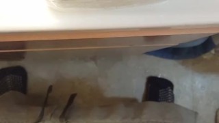 Shaving While You Stare At My Soft Cock