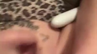 Pt 4 CLIMAX Masked Blonde cums w anal toy n clit play