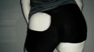 Some slight booty work in ripped undies 