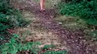 Dared to walk 50 steps away from my clothes in forest