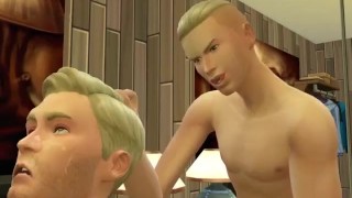 BROTHERS - Hot Twink Fucks his BIG step Brother Hard -Dirty talk Sims 4