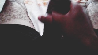Solo male moaning while edging and jerking off my big dick for you!!