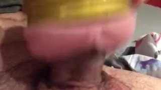 Boy masturbation. Time to play with tight pussy fleshlight