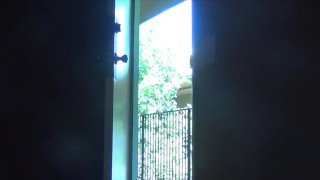 A titty treat for my delivery guy.
