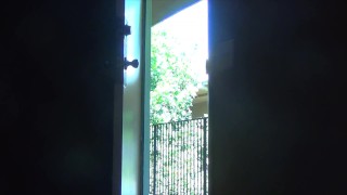 A titty treat for my delivery guy.