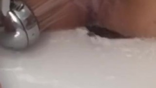 Afternoon shower masterbation. Loud female orgasm. Dirty Talk