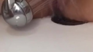 Afternoon shower masterbation. Loud female orgasm. Dirty Talk