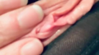 Cute redhead pussy in crotchless panties