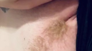 Cute redhead pussy in crotchless panties