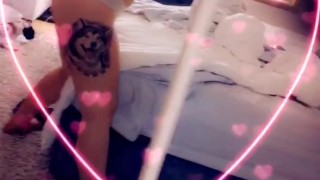 Straight out of shower 