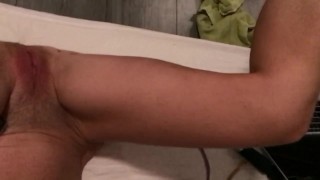 Submissive painslut tortured by fans: pussy torture spoon spanking 