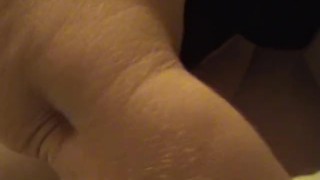 BBW granny shaving fat hairy pussy - up close camera - Not HD quality