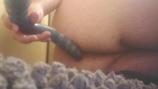 Playing with my toys, and stretching open wide!