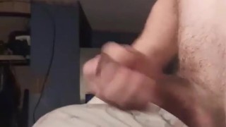 Stoner with long hair, big dick, and huge balls jacking just for you 