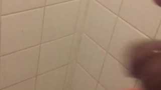 Jacking off this BBC the shower Way 