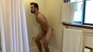 Michael Mission - sucking and fucking his dildo, wishing it was real