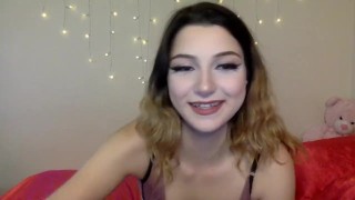 TEEN LACE LINGERIE CAMGIRL BEDROOM CHATURBATE LIVESTREAM RECORDING PT 6