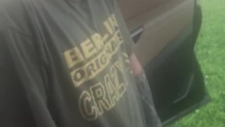 Rusty being naughty with step son and cock ring at fishing spot 