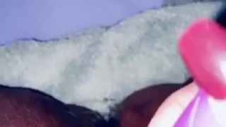 Rubbing clot until huge squirt!