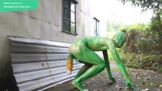 Body Art : Teen Transformed Into A Goblin