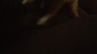 Playin in my pussy before work 