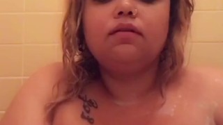 Soapy Wet Tits just ready and waiting to get a big hard cock sliding in