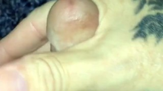 Making my lil dick cum