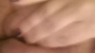 Playing with my tits and pussy