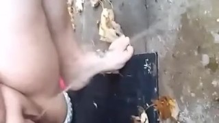 Pissing on my porch