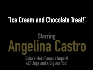 Curvy Cuban Angelina Castro & Virgo Peridot Blow A Big Black Cock!