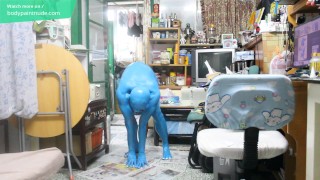 Body Painting : I am a homemade cute Veemon