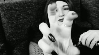 Morticia sends a naughty video to Gomez: Jerk off instructions JOI Halloween costume cosplay milf