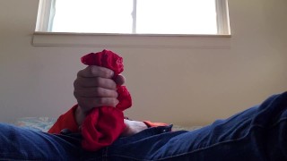 Jerking with panties!