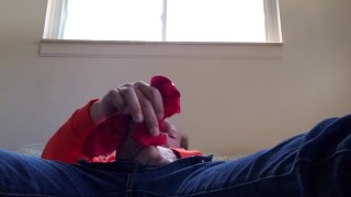 Jerking with panties!