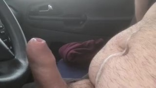 Pajeándome en el coche