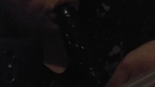 Playing with my dildo