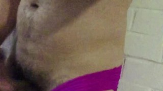 trying ON Girlfriends UNDERWEAR while she's in bed