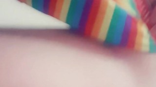 The bf showing his dick off