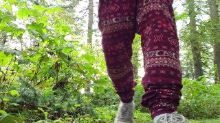 Desperate Autumn Forest Piss In Canada