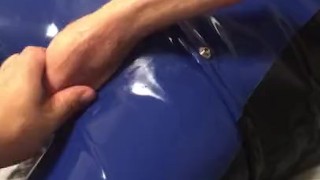 Jerking 9in in bondage