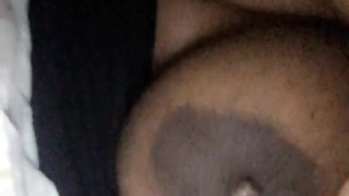 Big ass Ebony nipple play