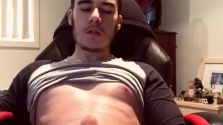 Young Male Solo Play Till Cum 
