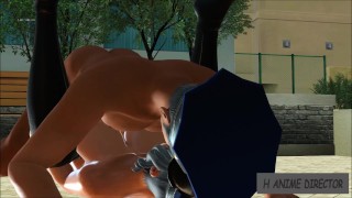 3d huge tits pretty hot cops fuck each other(HD)