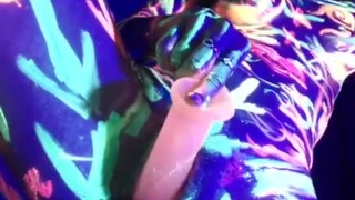 Some glow paint fun 