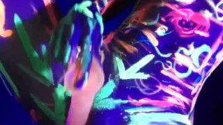 Some glow paint fun 