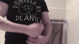 Jerking off In My Bathroom Till I Cum