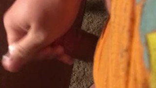 Shooting my huge load of cum