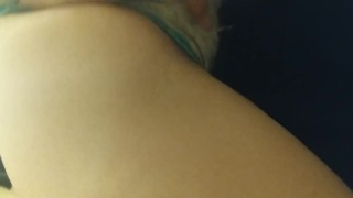 Intense Pussy and Anal Massage Through Panties, Close Up